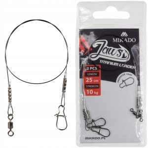 Mikado Jaws przypony tytanowe 25 cm / 10 kg Predator Snap