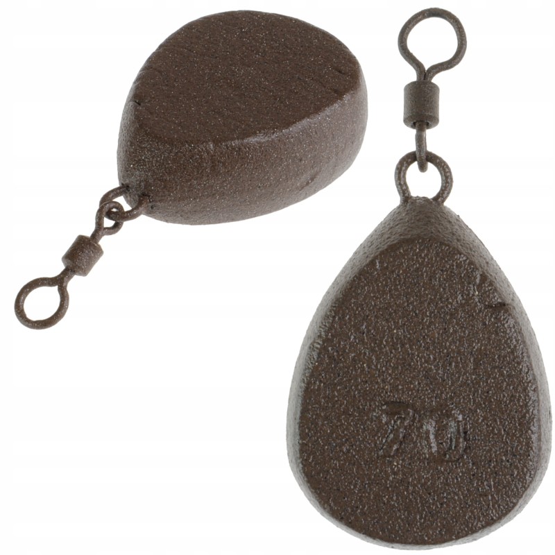 ZHIBO ciężarek karpiowy 70 g płaska gruszka