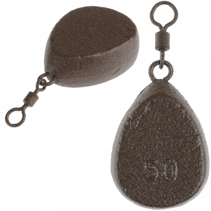 ZHIBO ciężarek karpiowy 50 g płaska gruszka