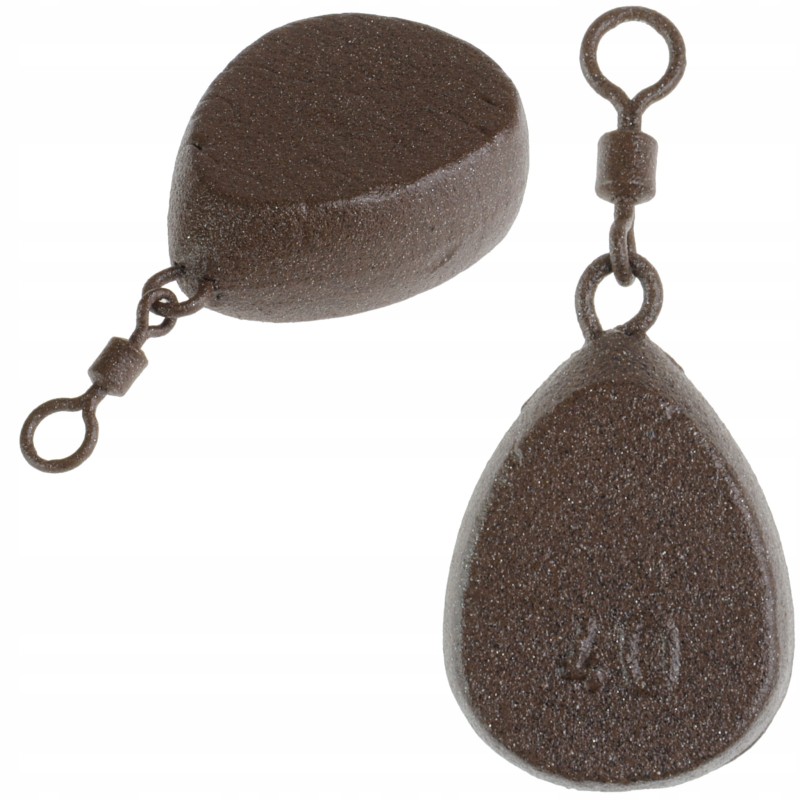 ZHIBO ciężarek karpiowy 40 g płaska gruszka