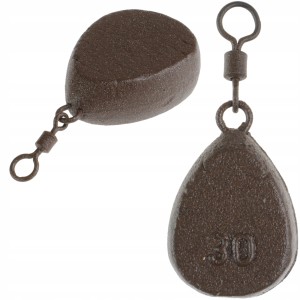 ZHIBO ciężarek karpiowy 30 g płaska gruszka