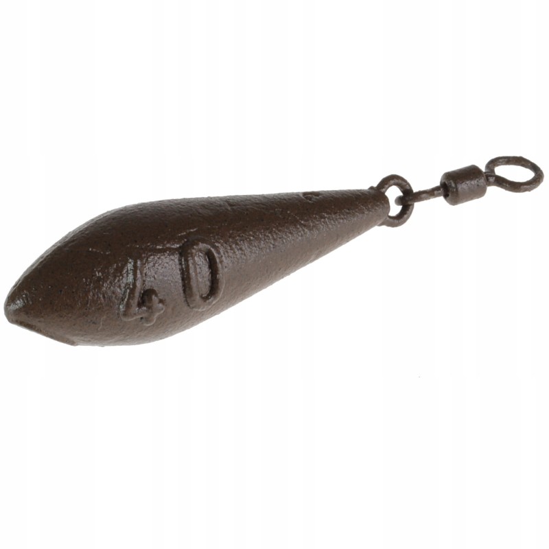 ZHIBO ciężarek karpiowy 40 g torpeda z krętlikiem