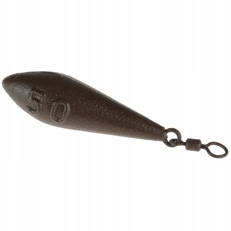 ZHIBO ciężarek karpiowy 50 g torpeda z krętlikiem