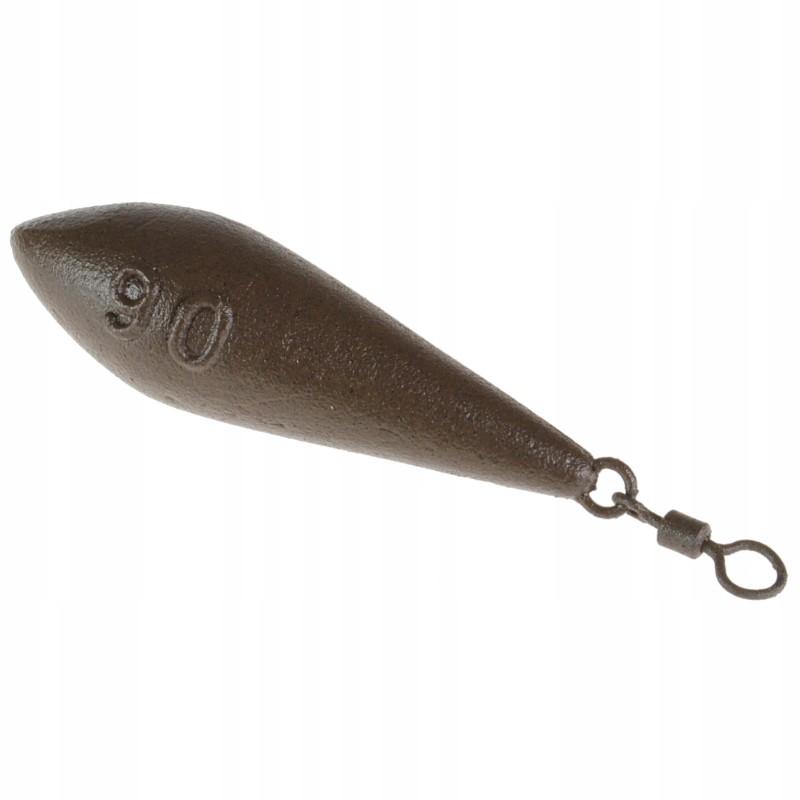 ZHIBO ciężarek karpiowy 90 g torpeda z krętlikiem