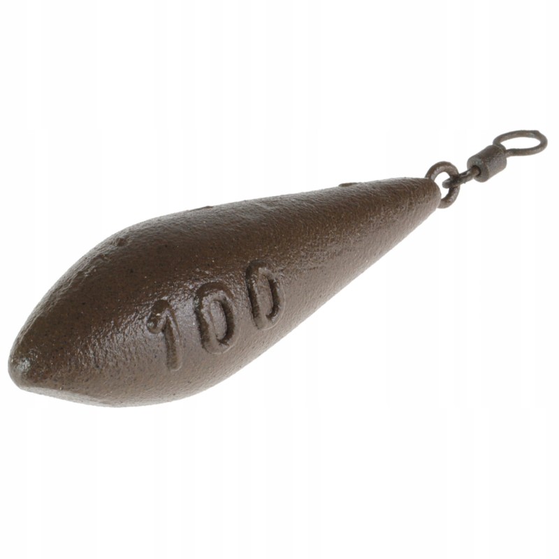 ZHIBO ciężarek karpiowy 100 g torpeda z krętlikiem