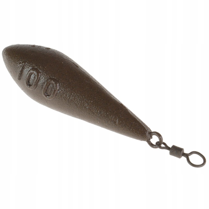 ZHIBO ciężarek karpiowy 100 g torpeda z krętlikiem