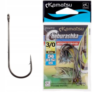 Kamatsu haczyki romiar 3/0 CHEBURASHKA ROUND FORGED oczko
