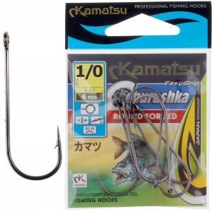 Kamatsu haczyki rozmiar 1/0 CHEBURASHKA ROUND FORGED oczko