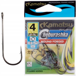 Kamatsu haczyki rozmiar 4 CHEBURASHKA ROUND FORGED oczko