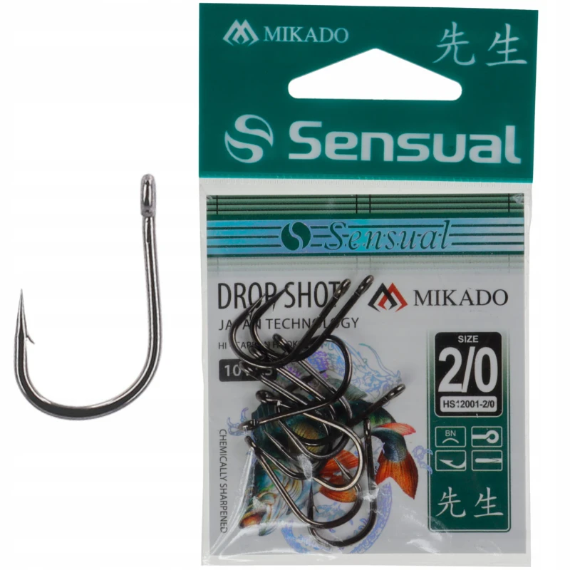 Mikado haczyki rozmiar 2/0 Sensual DROP SHOT oczko