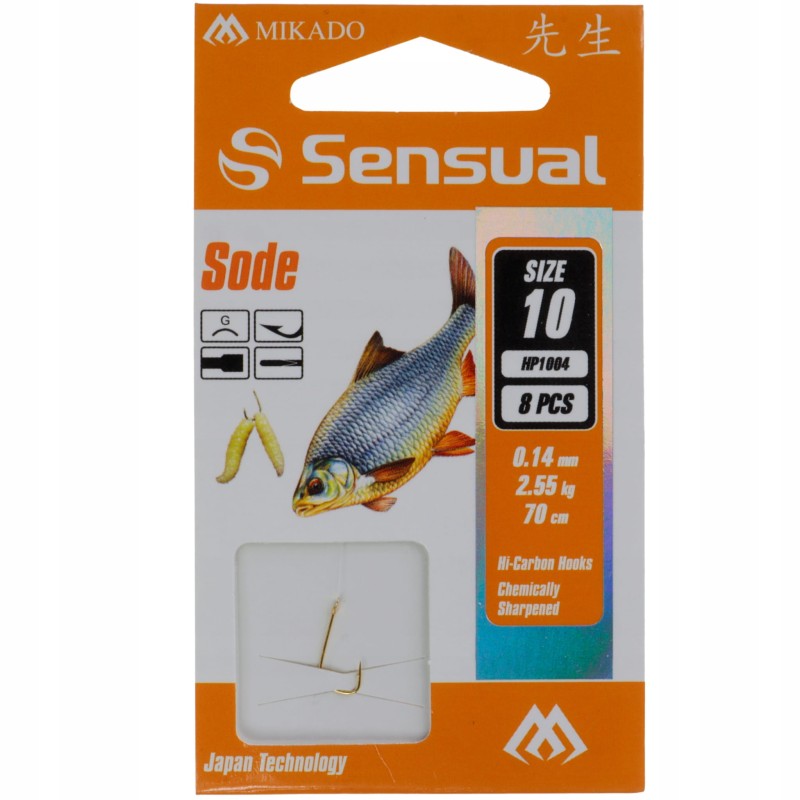 Mikado haczyki 10 Sensual SODE Gold z przyponem