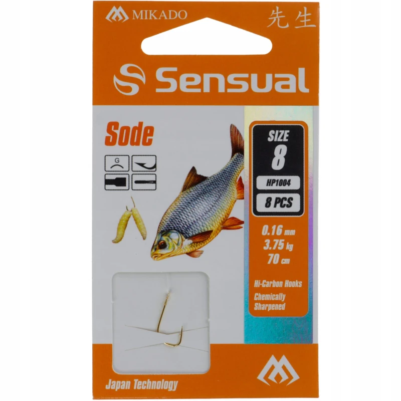 Mikado haczyki 8 Sensual SODE Gold z przyponem