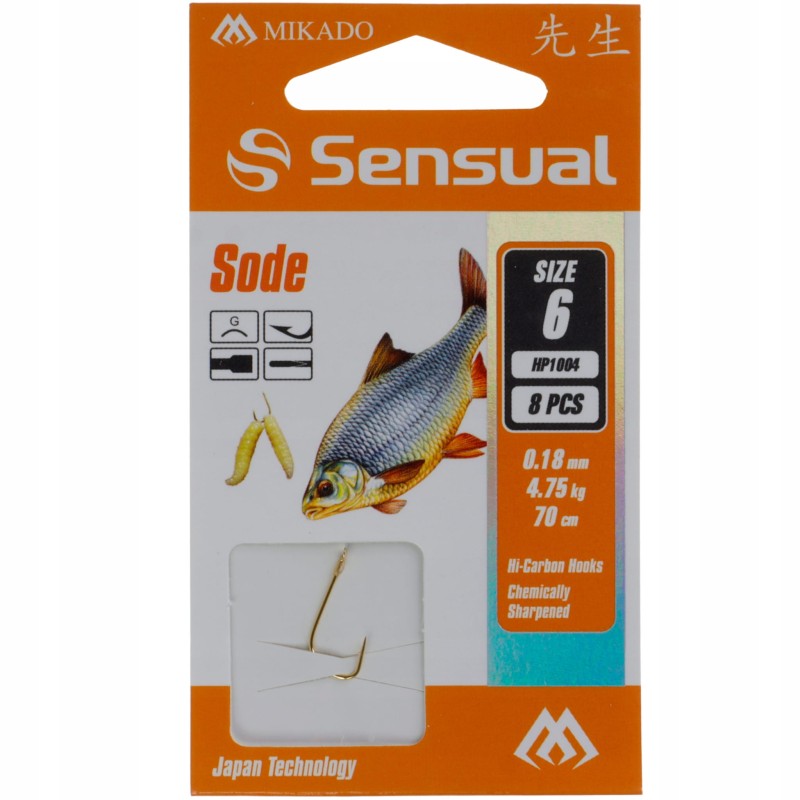 Mikado haczyki 6 Sensual SODE Gold z przyponem