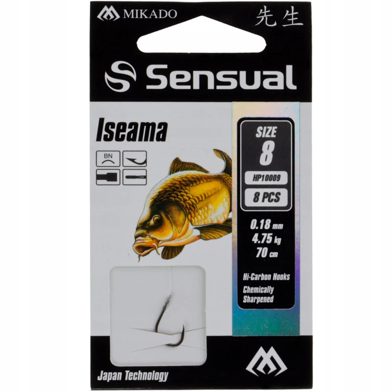 Mikado haczyki 8 Sensual ISEAMA BN z przyponem
