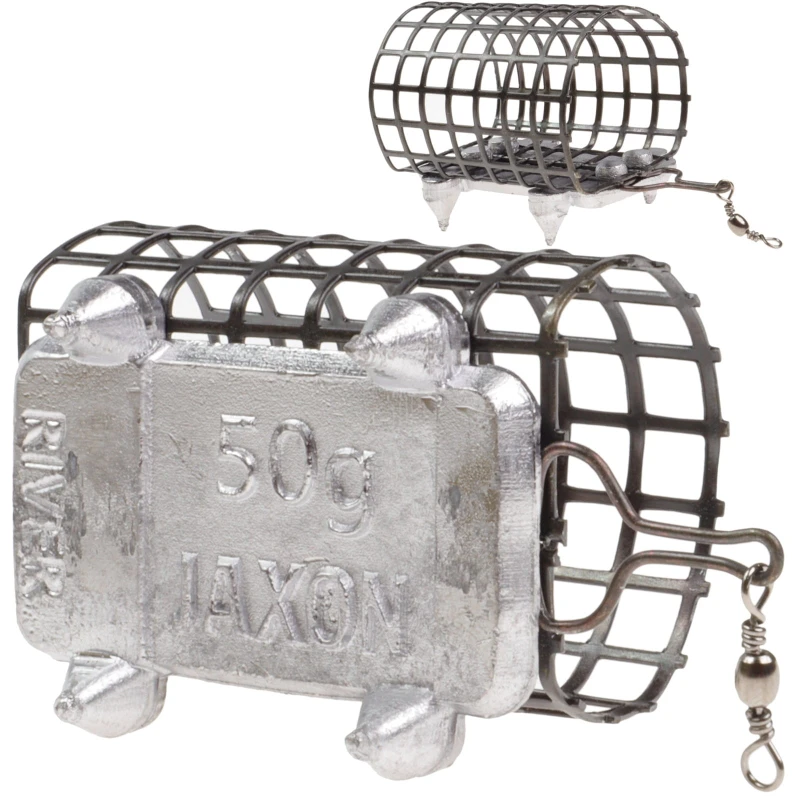 Jaxon koszyczek 50 g półokrągły rzeczny z kolcami