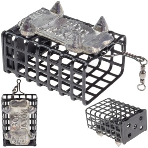 Jaxon koszyczek zanętowy 125 g rzeczny z kolcami prostokąt