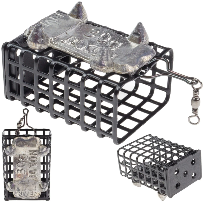 Jaxon koszyczek zanętowy 60 g rzeczny z kolcami prostokąt