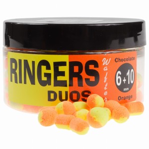 RINGERS Duos Wafters CHOCOLATE 6 + 10 mm Orange Yellow