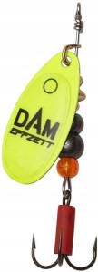 DAM Effzett FLUO Spinner 20 g rozmiar 6 YELLOW Obrotówka