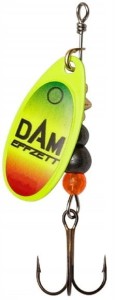 DAM Effzett FLUO Spinner 6 g rozmiar 3 TRIO obrotówka