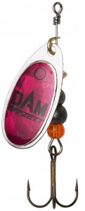 DAM Effzett FLUO Spinner 4 g rozmiar 2 MAGENTA PRISMA obrotówka