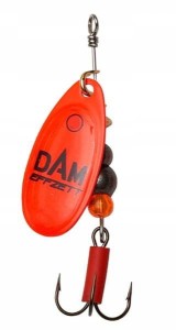 DAM Effzett FLUO Spinner 3 g rozmiar 1 RED obrotówka