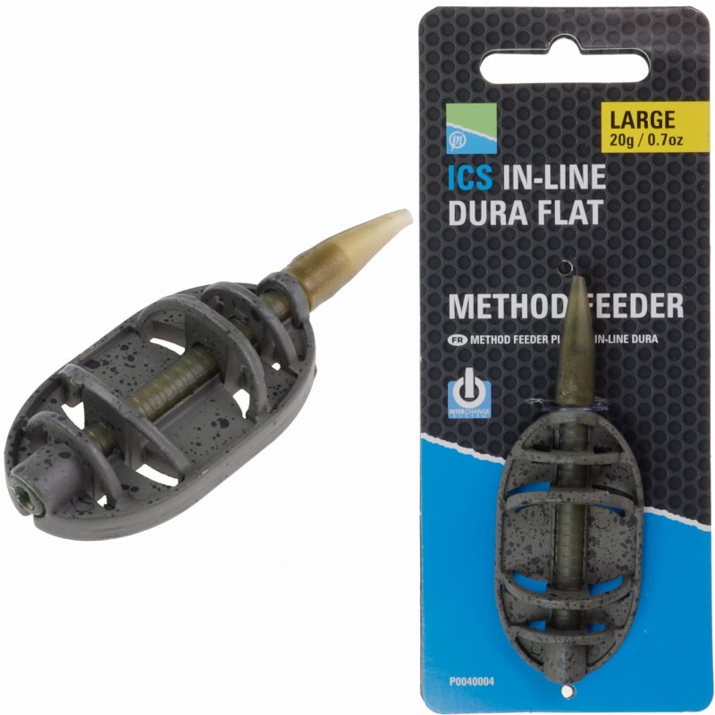 Preston podajnik LARGE 20 g ICS In-line Dura Flat