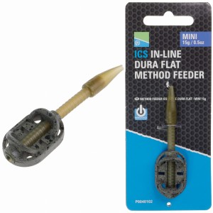 Preston podajnik MINI 15 g ICS In-line Dura Flat