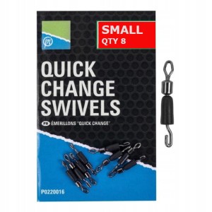 Preston szybkozłączka roz. S do wymiany przyponów QUICK CHANGE SWIVELS