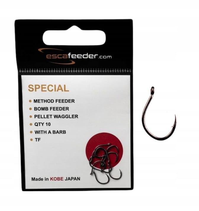 Esca Feeder haczyki SPECIAL 14 z zadziorem