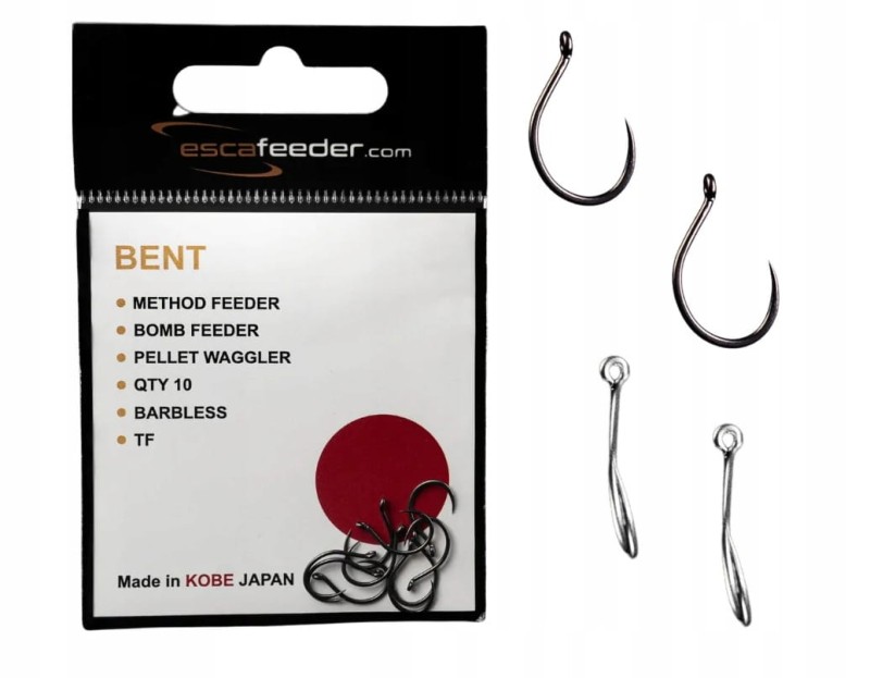 Esca Feeder haczyki BENT 12 bezzadziorowe