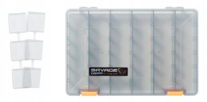 Savage Gear pudełko LUREBOX 5A SMOKE organizer wędkarski na przynęty główki