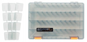 Savage Gear pudełko LUREBOX 5B SMOKE organizer wędkarski na przynęty główki