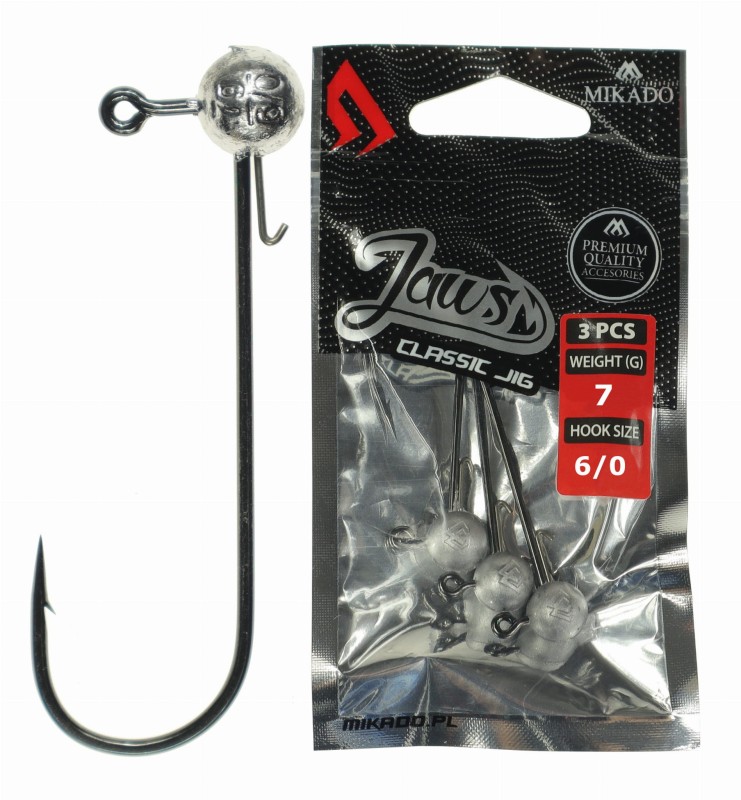 Mikado główki jigowe Jaws Classic 7 g hak 6/0