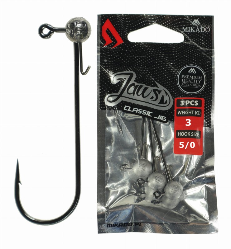 Mikado główki jigowe Jaws Classic 3 g hak 5/0