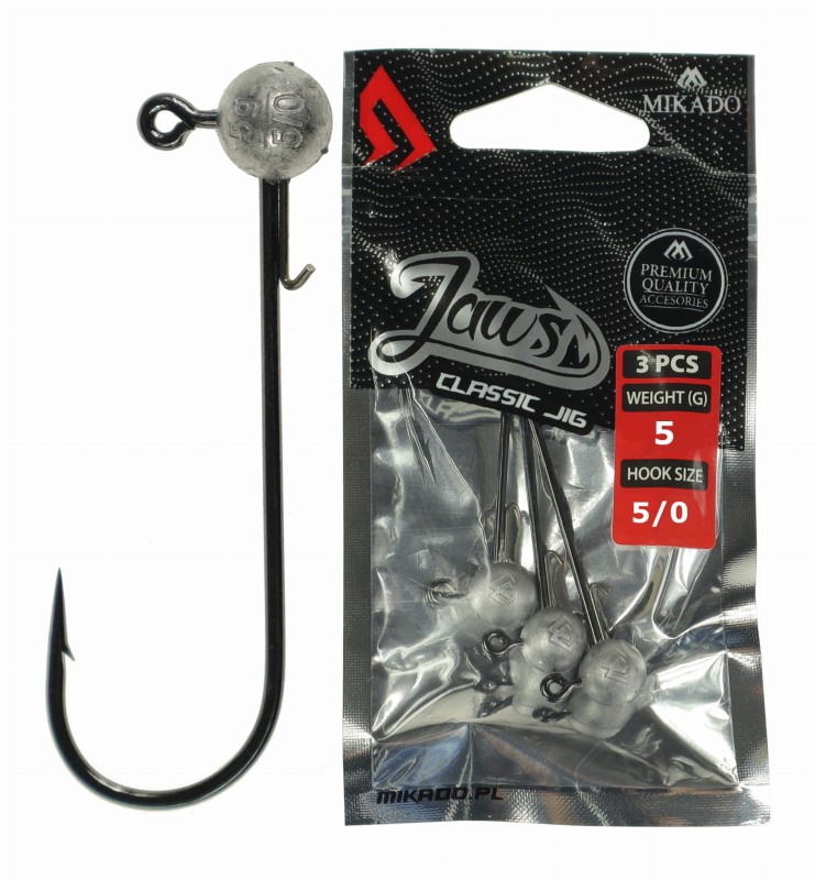 Mikado główki jigowe Jaws Classic 5 g hak 5/0