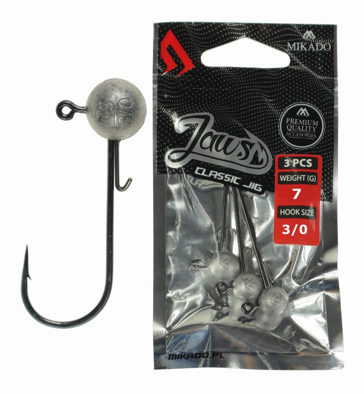 Mikado główki jigowe Jaws Classic 7 g hak 3/0