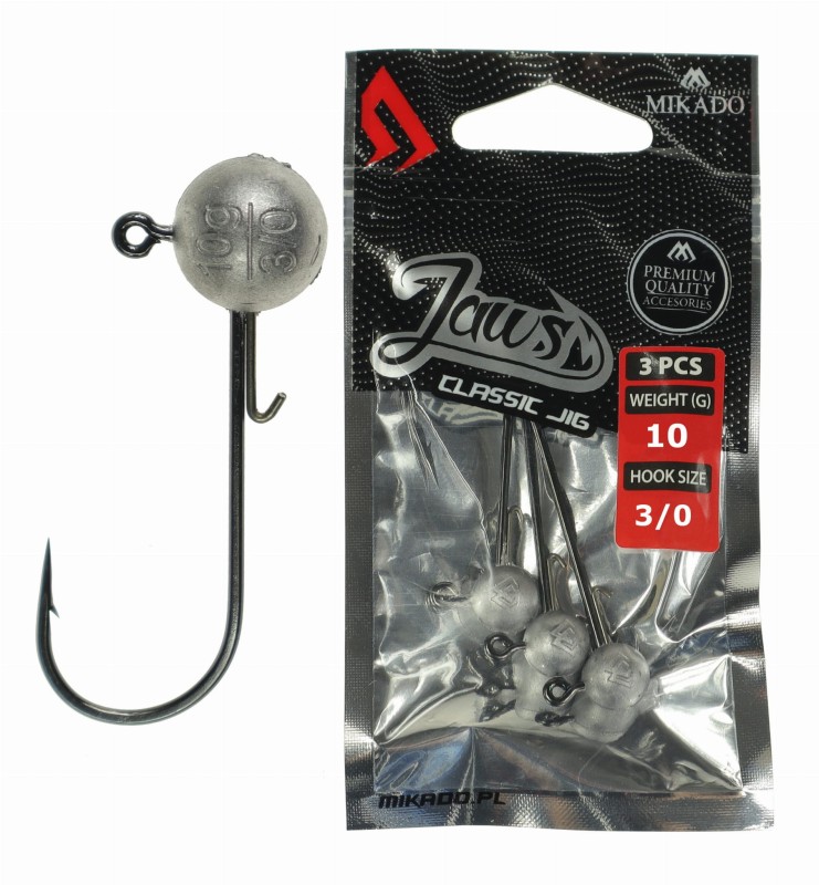 Mikado główki jigowe Jaws Classic 10 g hak 3/0