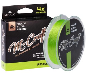 Mikado plecionka M-CRAFT BRAID 4X 0,06 mm 150 m FLUO ULTRALIGHT