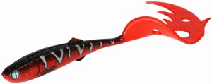 Mikado guma Sicario PIKE TAIL 18 cm 29 g RED TIGER