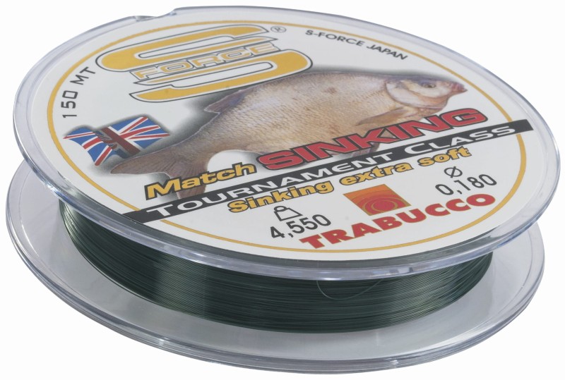 Trabucco żyłka S-FORCE MATCH SINKING 0,18 mm 150 m