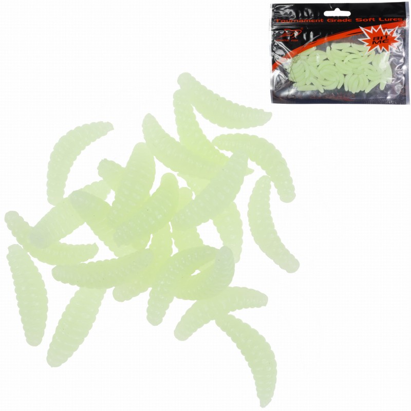 Sztuczny robak fluo 20 mm 50 sztuk