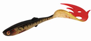 Mikado guma Sicario Pike Tail 14 cm SPOTTED BULLHEAD