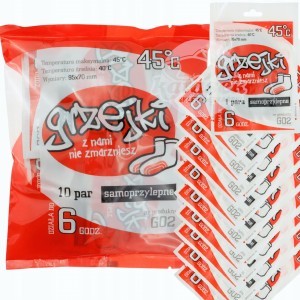 Grzejki ogrzewacze do stóp nóg 10 par