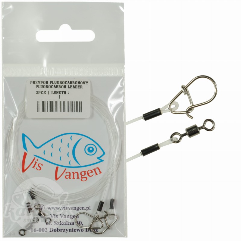 Vis Vangen przypon fluorocarbonowy 30 cm / 18 kg / 0,9 mm 2 sztuki