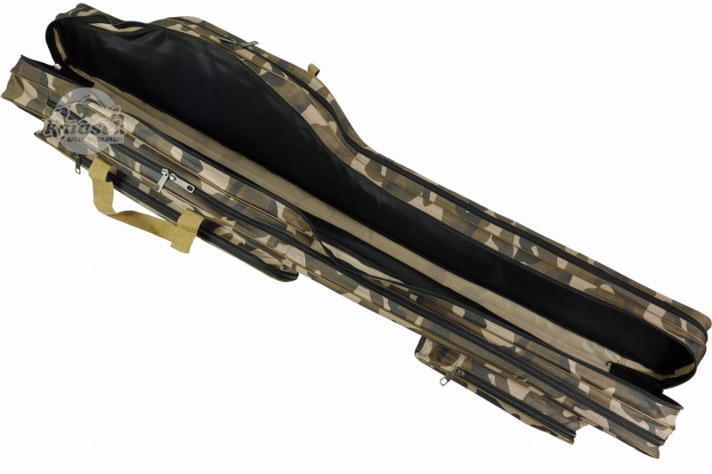 FL pokrowiec torba na wędki moro 140 cm 3 komory usztywniany