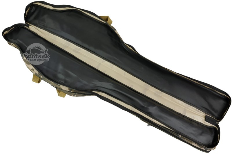 FL pokrowiec torba na wędki moro 140 cm 3 komory usztywniany