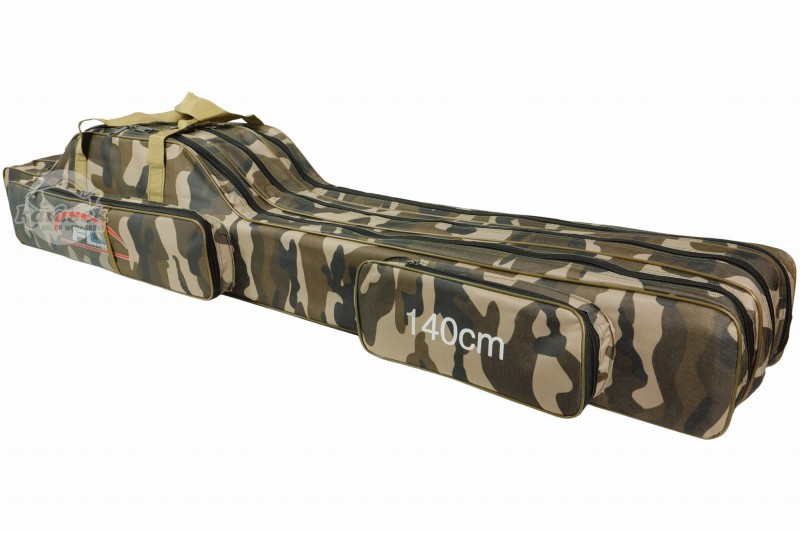 FL pokrowiec torba na wędki 130 cm 3 komory usztywniany