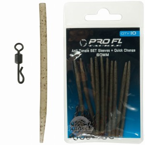 FL krętlik karpiowy szybkozłączka + kapturki antysplątaniowe