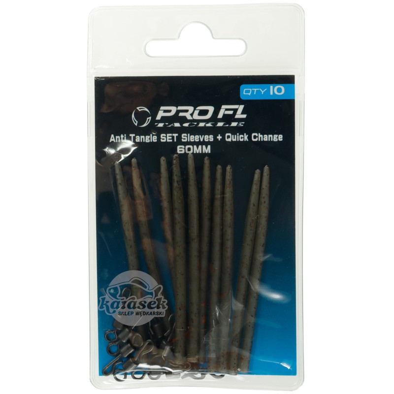 FL krętlik karpiowy szybkozłączka + kapturki antysplątaniowe